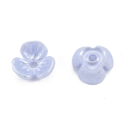 Resin Imitation Pearl Bead Caps X-RESI-N036-01B-1