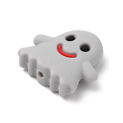 Ghost Food Grade Silicone Beads SIL-WH0002-77D-1