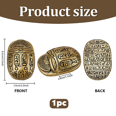 Beetle Shape Resin Model Ornaments DJEW-WH0015-195-1