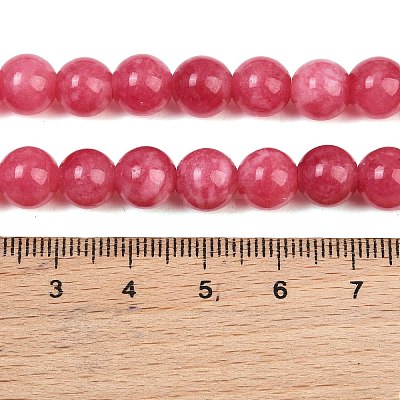 Dyed Natural White Jade Beads Strands GG-CBAD029-A10-8mm-1