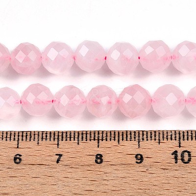 Natural Madagascar Rose Quartz Beads Strands G-S345-8mm-34-1
