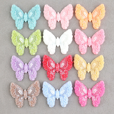 Opaque Resin Decoden Cabochons RESI-Q230-05A-1