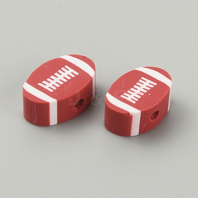 Handmade Polymer Clay Beads CLAY-WH0005-04E-1