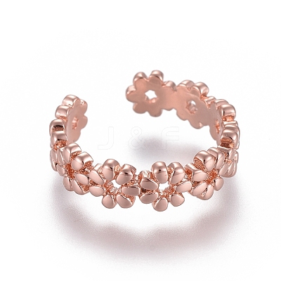 Adjustable Brass Toe Rings RJEW-EE0002-12RG-1