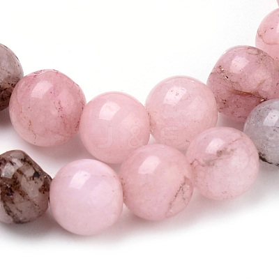 Natural Cherry Blossom Jasper Beads Strands G-Q462-63-6mm-1
