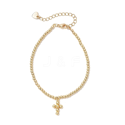 Brass Charm Bracelets BJEW-JB12205-1