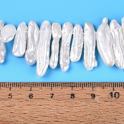 Natural Baroque Keshi Pearl Beads Strands PEAR-S020-H13A-1