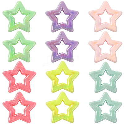 100Pcs Opaque Acrylic Beads SACR-SP0001-32-1
