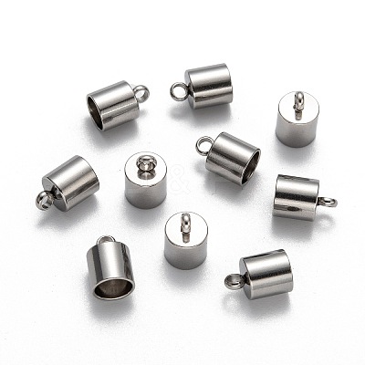 Tarnish Resistant 304 Stainless Steel Cord Ends LS-STAS-E020-7-1