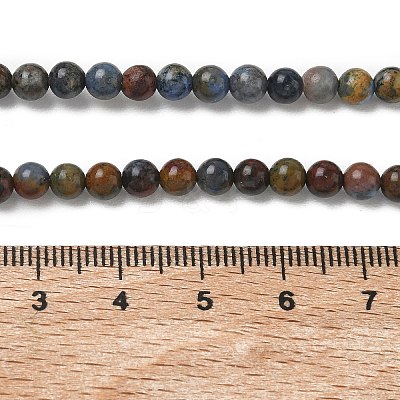 Natural Dumortierite Beads Strands X-G-F826-A01-4mm-1