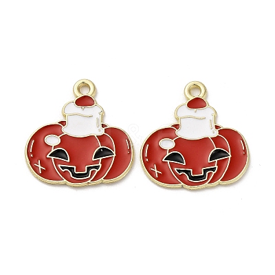 Halloween Alloy Enamel Pendants STAS-I354-01G-B02-1