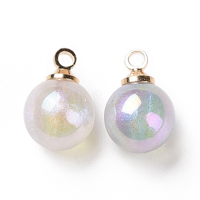 Plating Acrylic Charms X1-OACR-N010-058B-1