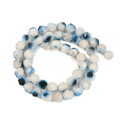 Natural Blue Ice Glacierite Stone Beads Strands G-B092-A01-02-1