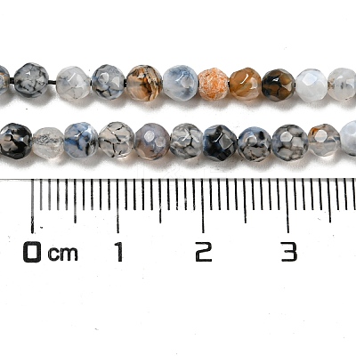 Natural Fire Crackle Agate Bead Strands X-G-R344-4mm-24-1