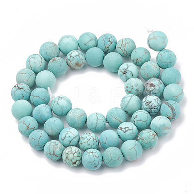 Natural Magnesite Beads Strands G-T106-187-1-1