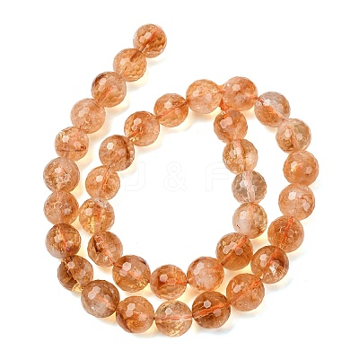 Natural Citrine Beads Strands GG-CBA59DD-C02-10mm-1