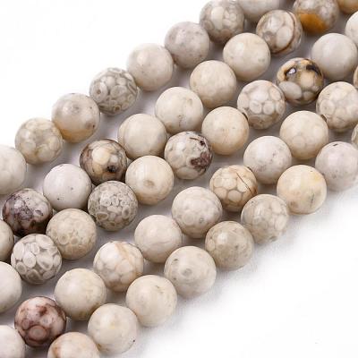 Natural Maifanite/Maifan Stone Beads Strands X-G-F353-8mm-1