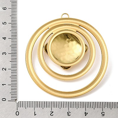 304 Stainless Steel Big Pendants STAS-G390-03G-1