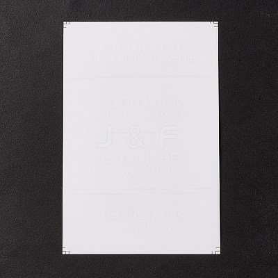 Waterproof PVC Self-Adhesive Stickers LS-DIY-A031-10-1