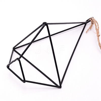 Iron Flower Pot Shelf AJEW-WH0126-62L-1