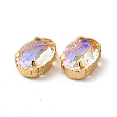 Moonlight Effect Oval Sew on Rhinestone GLAA-P055-01A-G05-1