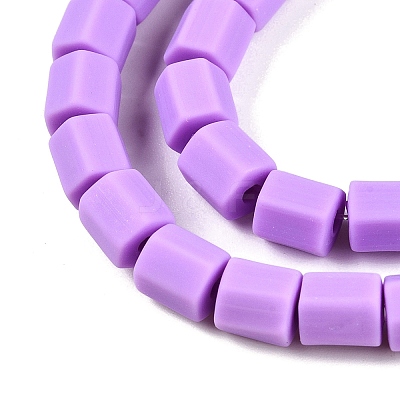 Handmade Polymer Clay Beads Strands CLAY-T021-02O-1