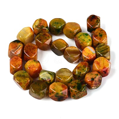 Natural Multi-Color Agate Beads Strands G-Q606-75-1