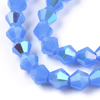 Imitation Jade Electroplate Glass Beads Strands LS-EGLA-A039-J6mm-L04-1