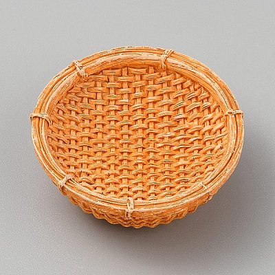 Resin Rattan Basket Mini Model DJEW-CJC0002-04B-01-1