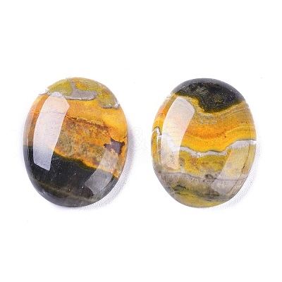 Natural Bumblebee Jasper Cabochons G-A179-01B-1