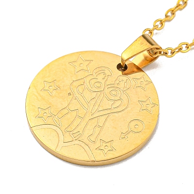 Constellation Pendant Necklaces LS-NJEW-S422-04G-03-1