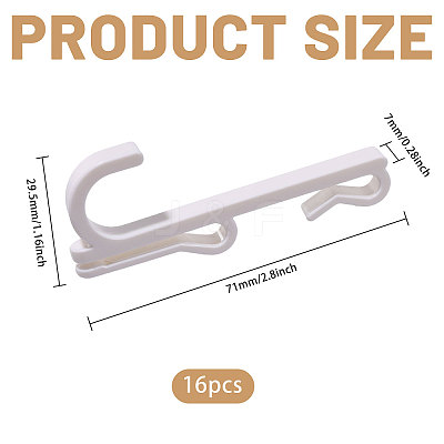 Plastic Mesh Sheet Hook FIND-WH0149-32A-01-1