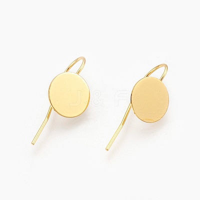 Brass Earring Hooks X-KK-A093-G-NF-1