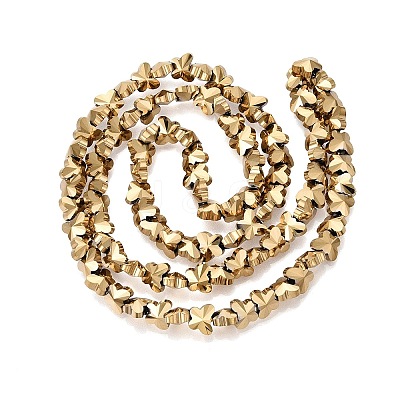 Electroplate Glass Beads Strands EGLA-Q135-04A-A01-1