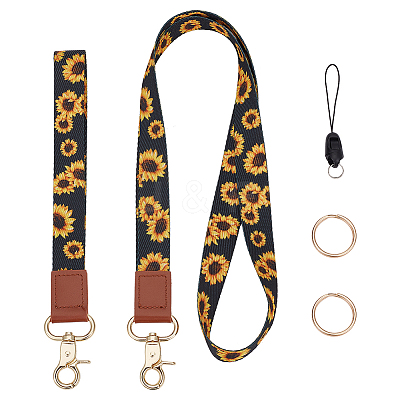 Adjustable Mobile Phone Lanyard AJEW-WH0324-39A-1