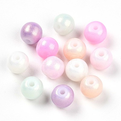Baking Paint Glass Pearl Beads DGLA-S115-6mm-MK-1