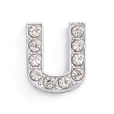 Alloy Slide Charms LS-ALRI-WH0005-09U-P-1