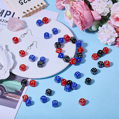 180Pcs 3 Colors Acrylic Beads OACR-CA0001-22-1