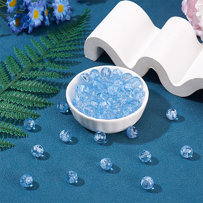 80Pcs Handmade Transparent Lampwork Beads FIND-TAD0001-04A-1
