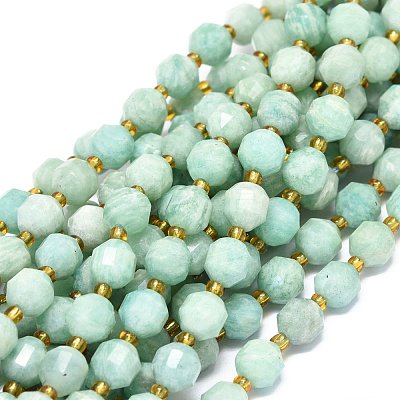 Natural Amazonite Beads Strands G-O201B-67A-1