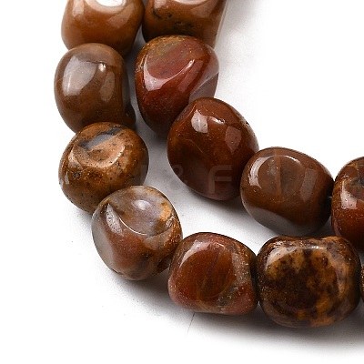 Natural Petrified Wood Beads Strands G-L621-C11-02-1