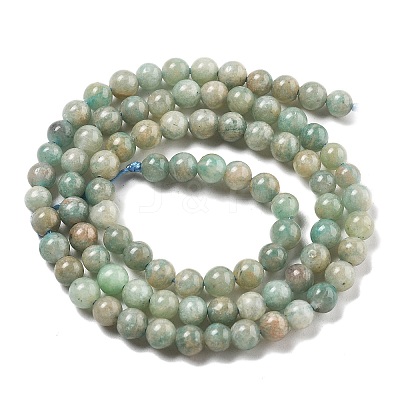Natural Amazonite Beads Strands X-G-K068-03-4mm-A-1