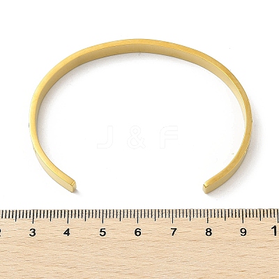 304 Stainless Steel Cuff Bangles BJEW-P348-02B-G-1