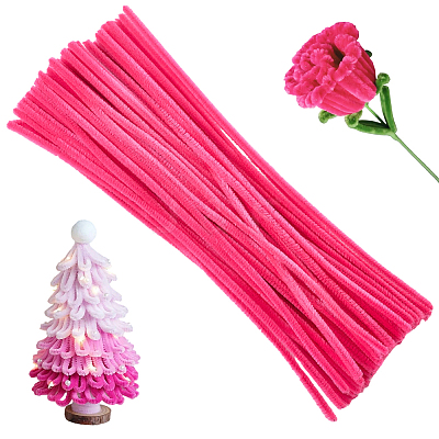 100Pcs DIY Plush Sticks FIND-SP0004-72D-1
