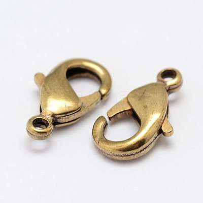 Brass Lobster Claw Clasps KK-P096-07-A-1