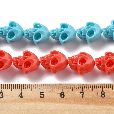 Synthetic Coral Carved Beads Strands CORA-M001-10-M-1