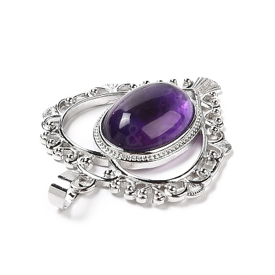 Natural Amethyst Pendants G-I322-04P-03-1