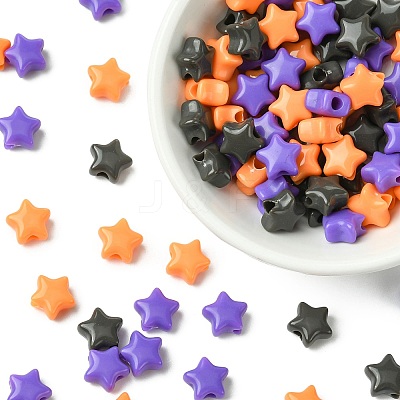 100Pcs 3 Colors Opaque Acrylic Beads MACR-FS0002-26-1