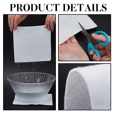 Square Flower Water Absorbent Cotton DIY-WH0308-821A-1