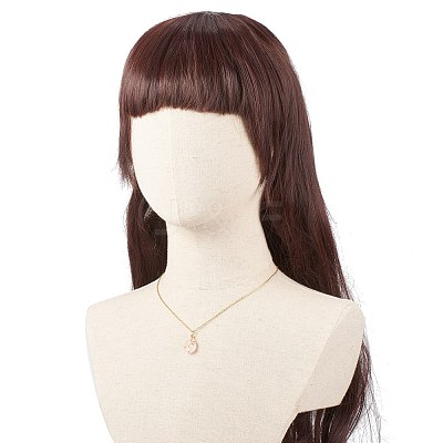 Natural Rose Quartz Teardrop Pendant Necklace NJEW-JN03900-01-1